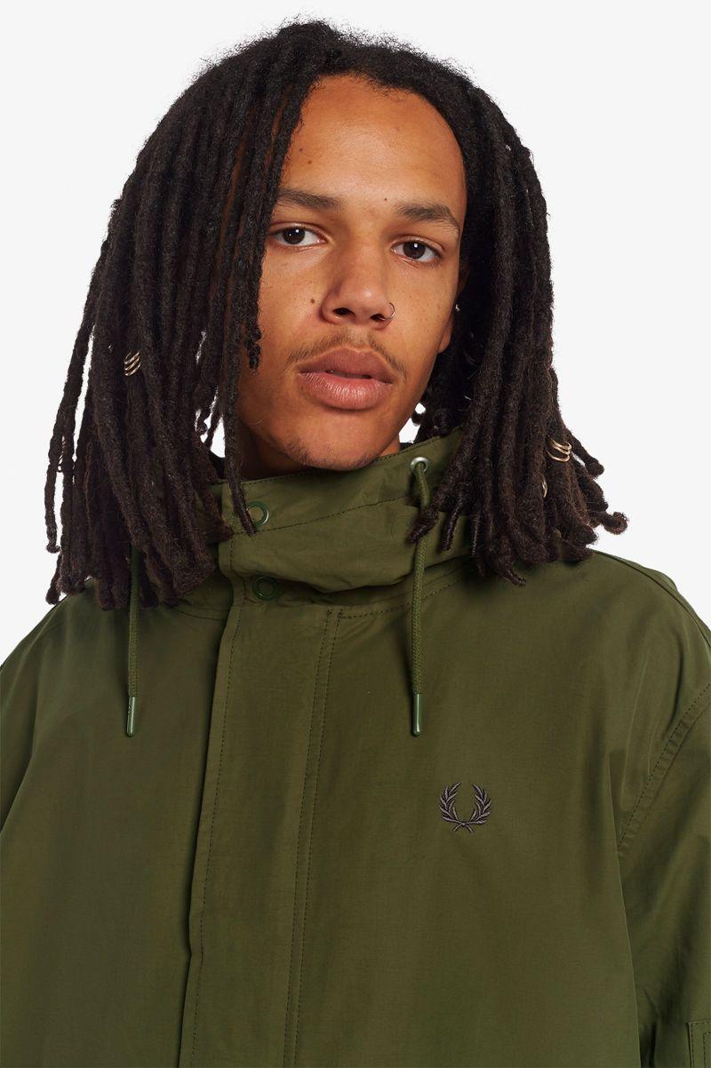 Geaca Barbati Fred Perry Shell Parka Verzi | RO 1239NWYB